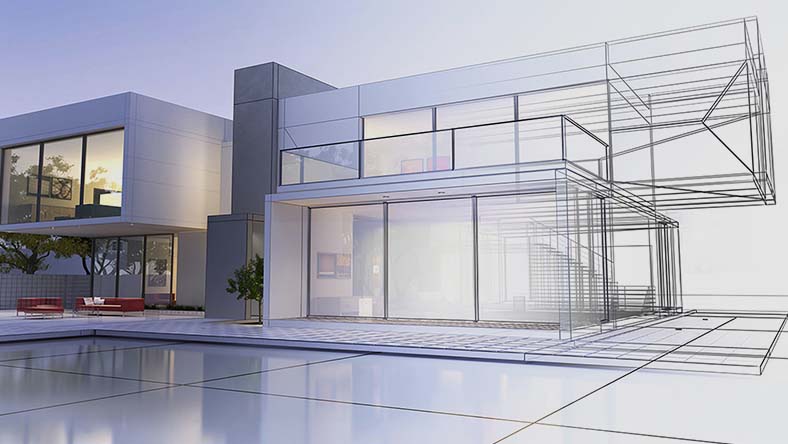 Architectural 3D walkthrough rendering